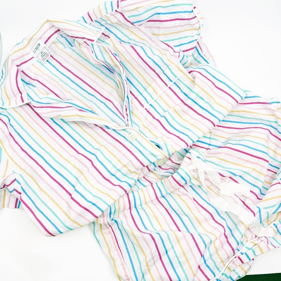 J.Crew XS 100% Cotton Pajama Set – Striped - Picture 1 of 6